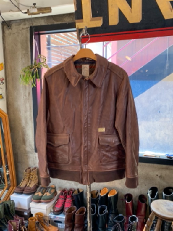 W-TAPS A-2 COW LEATHER JACKET