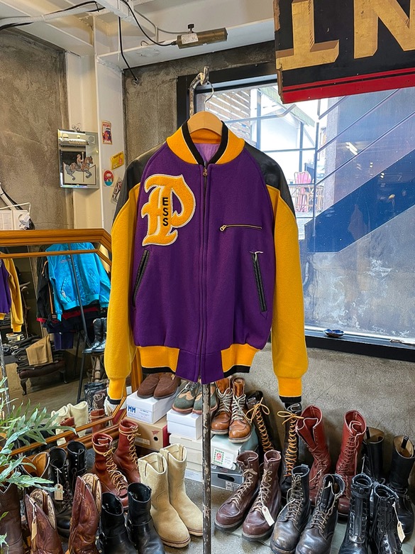 POST OVERALL LEATHER VARSITY JACKET(S)
