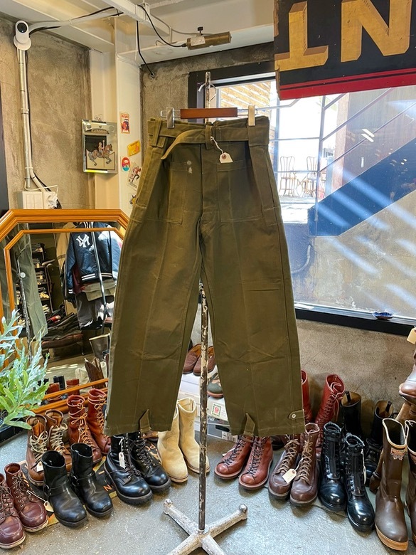 40&#039;S FRENCH ARMY M-38 MOTORCYCLE PANTS
